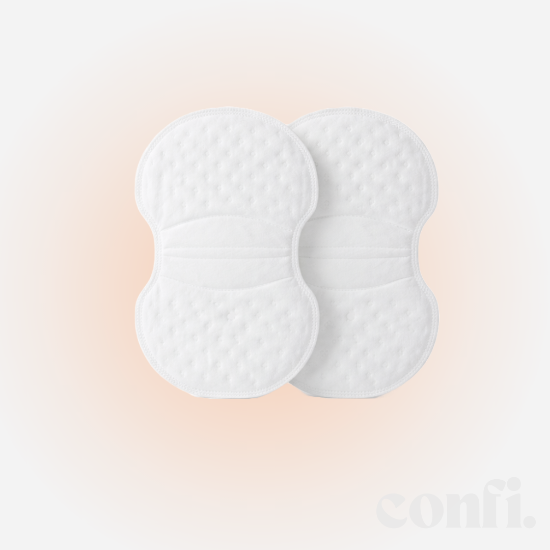 Unisex White Underarm Sweat Pads